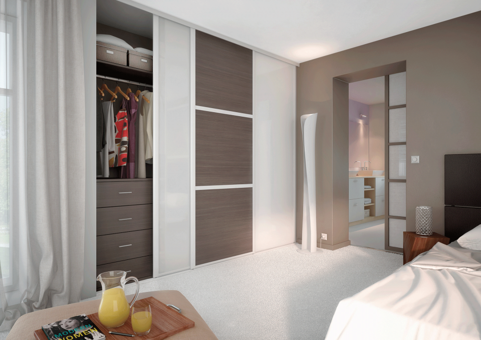 Chambre avec placard sur mesure L aménagement sur mesure